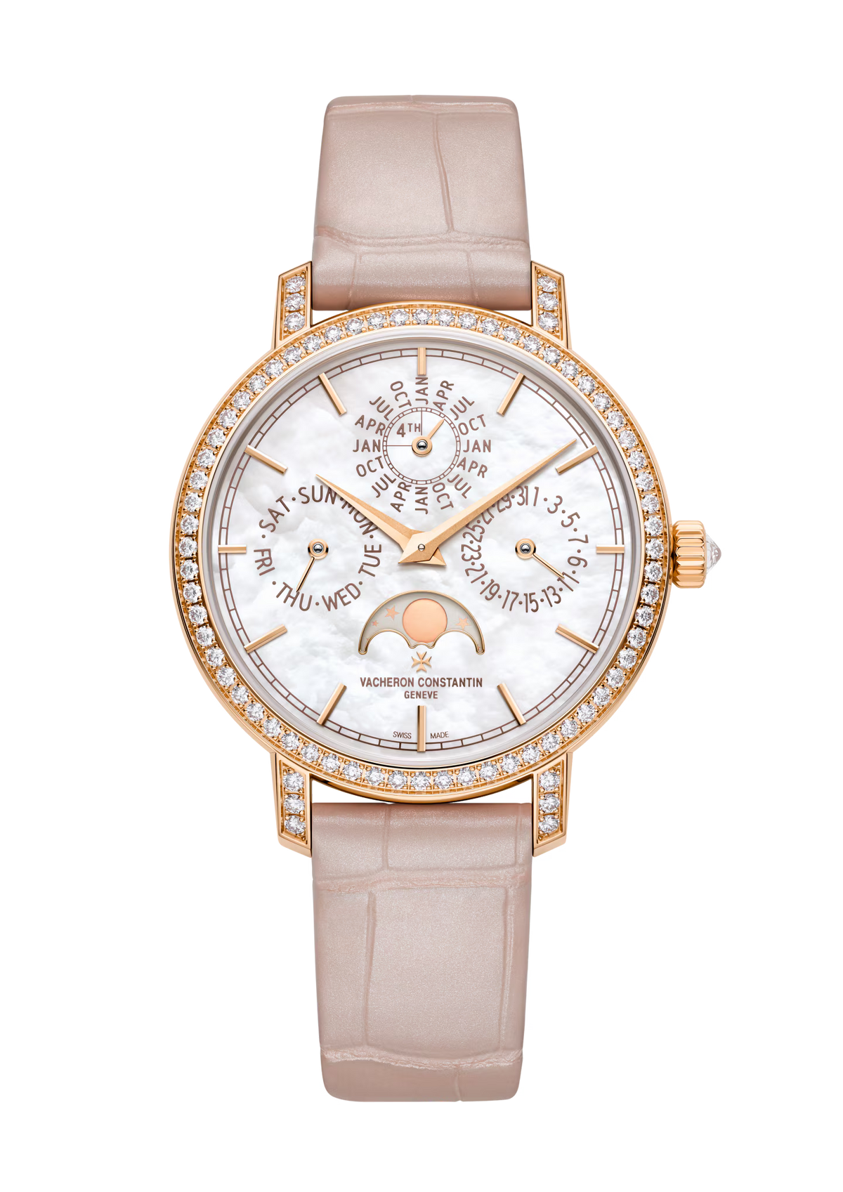 Vacheron Constantin Traditionnelle Perpetual Calendar Ultra-Thin 36.5mm - Rose Gold - White Mother of Pearl Dial Ref. # 4305T/000R-B947