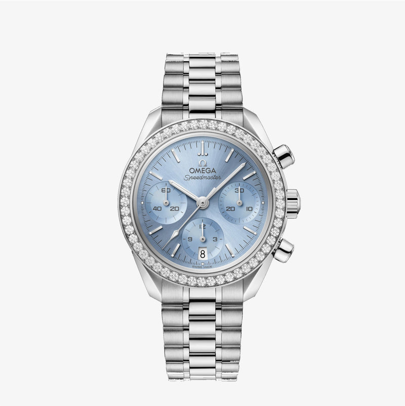 Omega Speedmaster 38 Ice Blue 38mm - Steel Ref. # 324.15.38.50.03.001