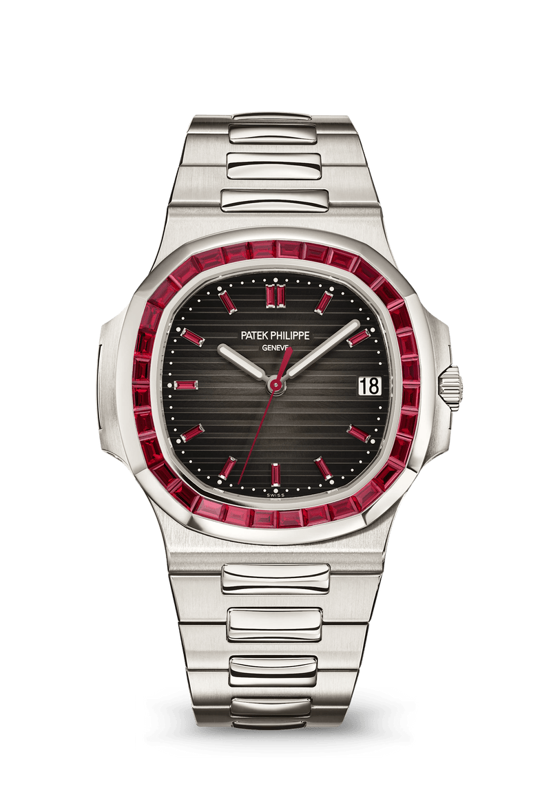 Patek Philippe Nautilus Self-Winding - Platinum - Charcoal Ruby Dial Ref. # 5711/112P-001
