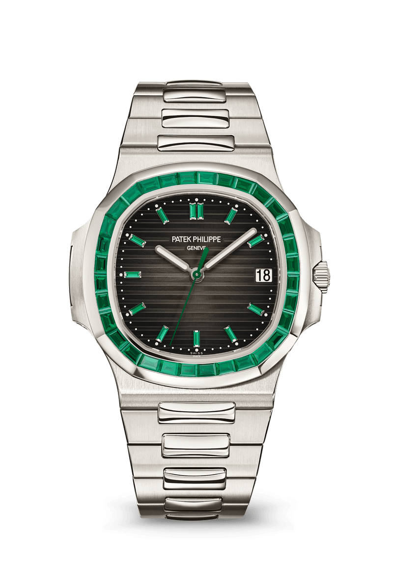 Patek Philippe Nautilus Self-Winding - Platinum - Charcoal Emerald Dial Ref. # 5711/113P-001