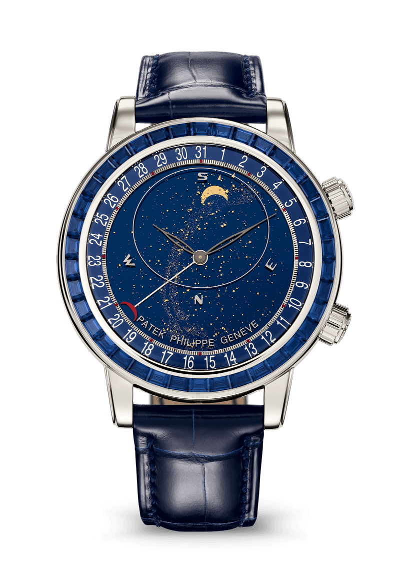 Patek Philippe Moon Phase - Platinum - White Dial Ref. # 6104/11P-010