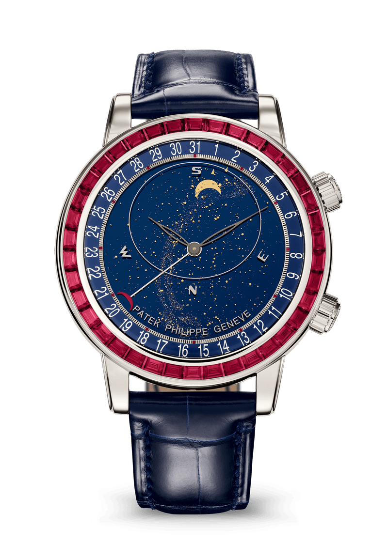 Patek Philippe Moon Phase - Platinum - White Dial Ref. # 6104/12P-010