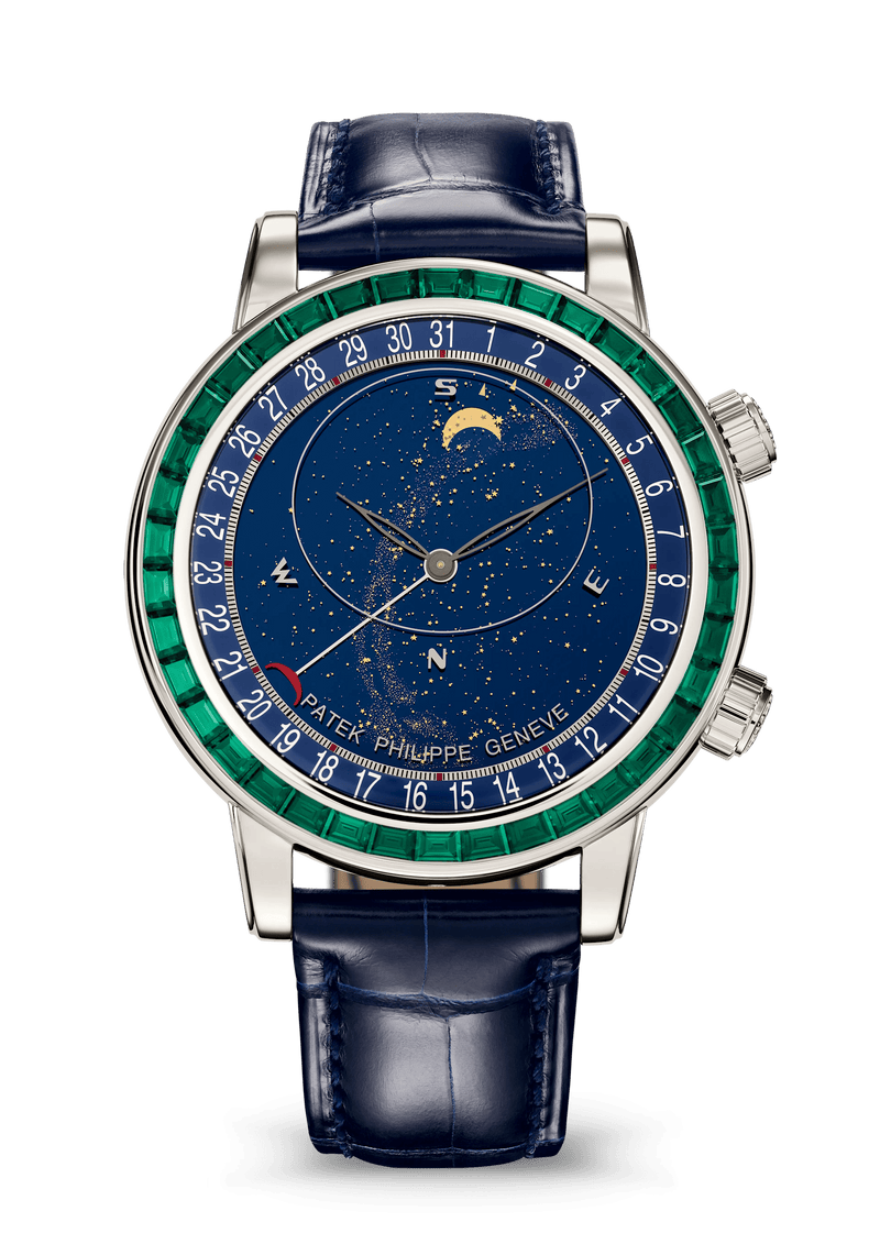 Patek Philippe Moon Phase - Platinum - White Dial Ref. # 6104/13P-010
