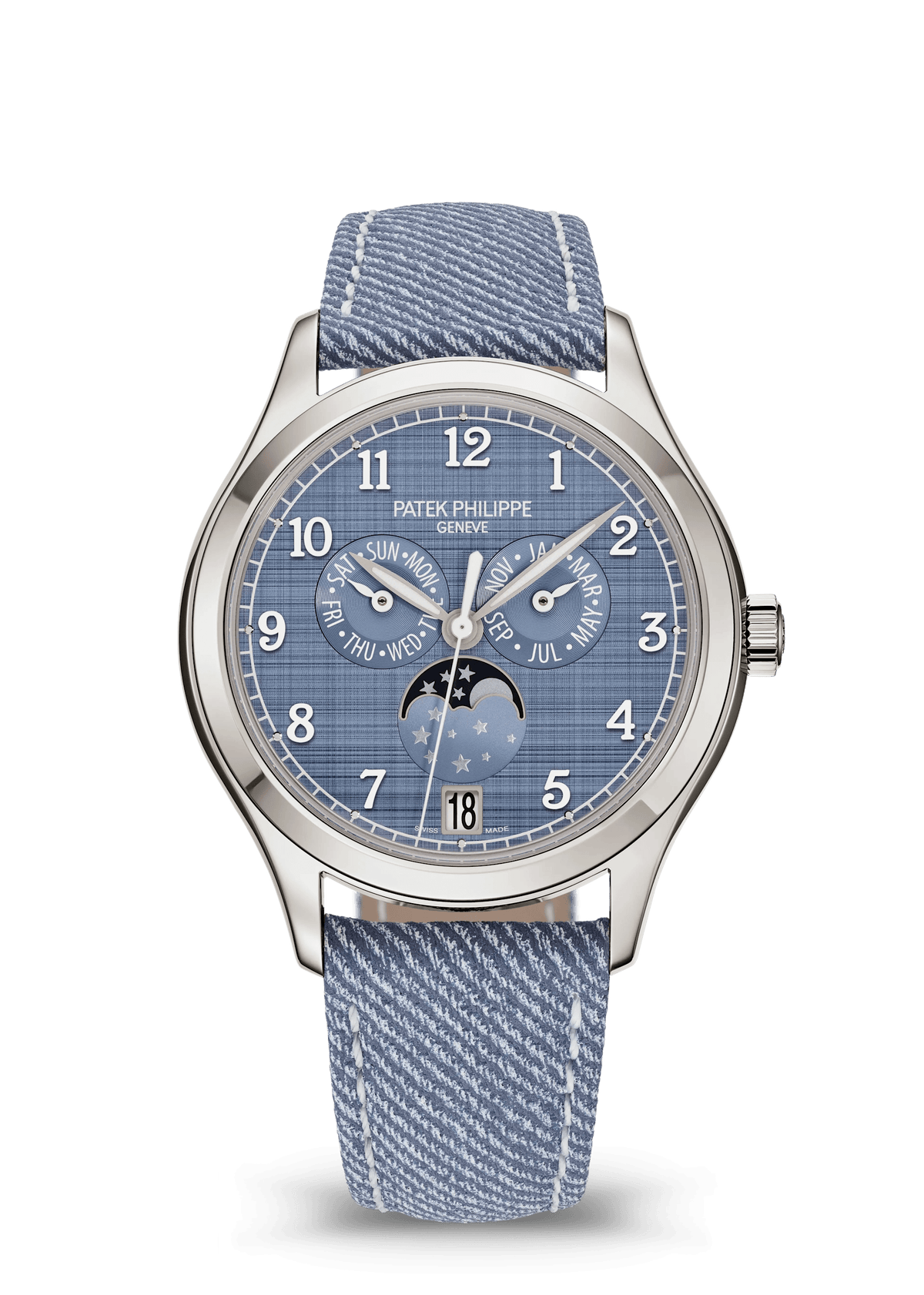Patek Philippe Annual Calendar Moon Phase - White Gold - Blue-Gray Dial Ref. # 4946G-001