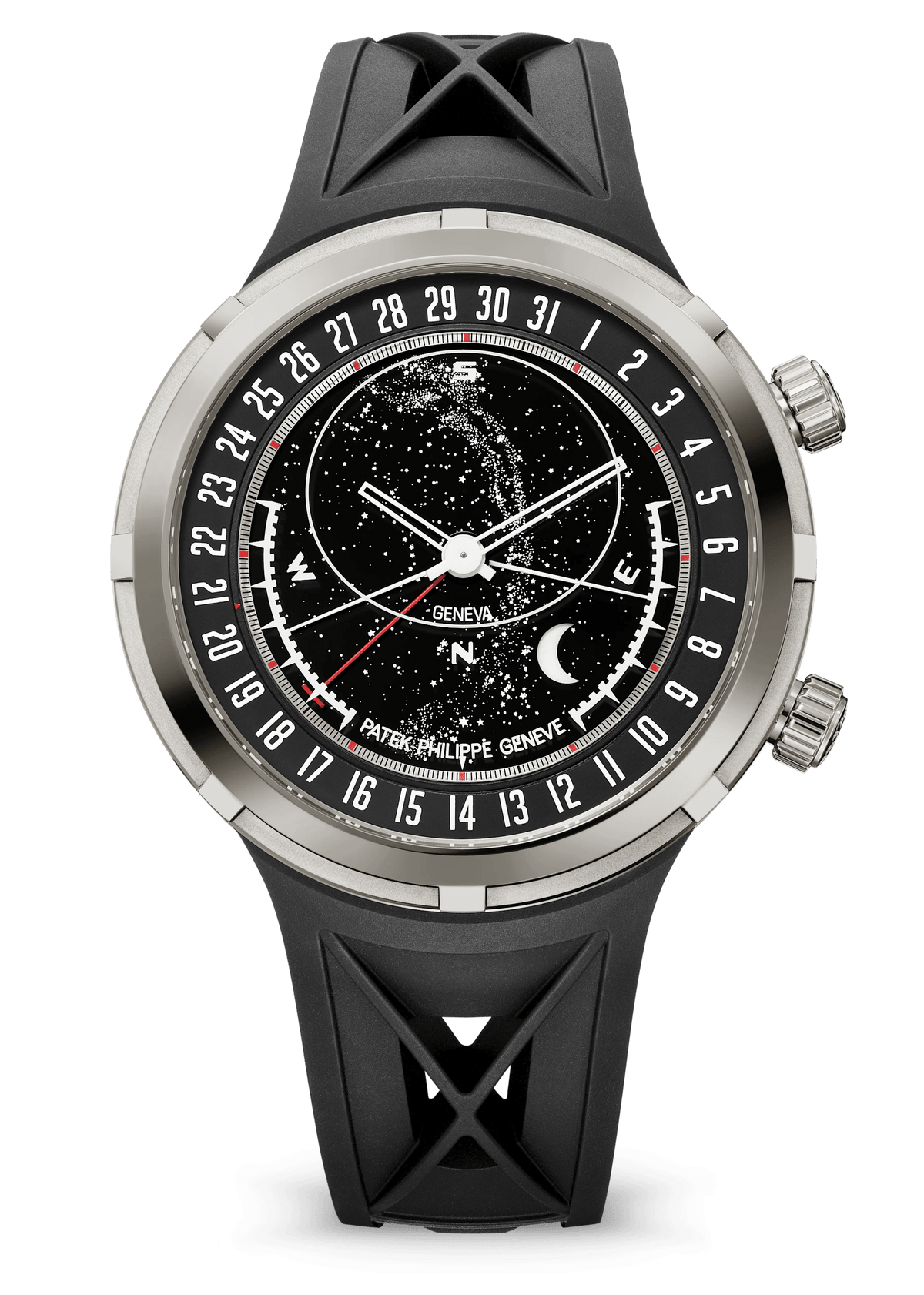 Patek Philippe Moon Phase - White Gold - White Dial Ref. # 6105G-001