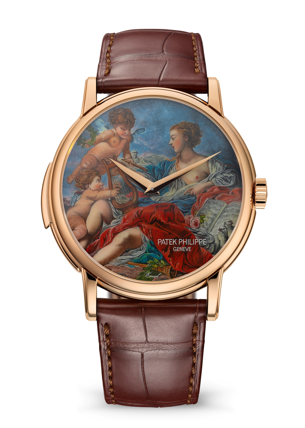 Patek Philippe Rare Handcrafts Calatrava Minute Repeater “Allegory of Music” - Rose Gold - Miniature-Painted Enamel Dial Ref. # 5278/50R-010