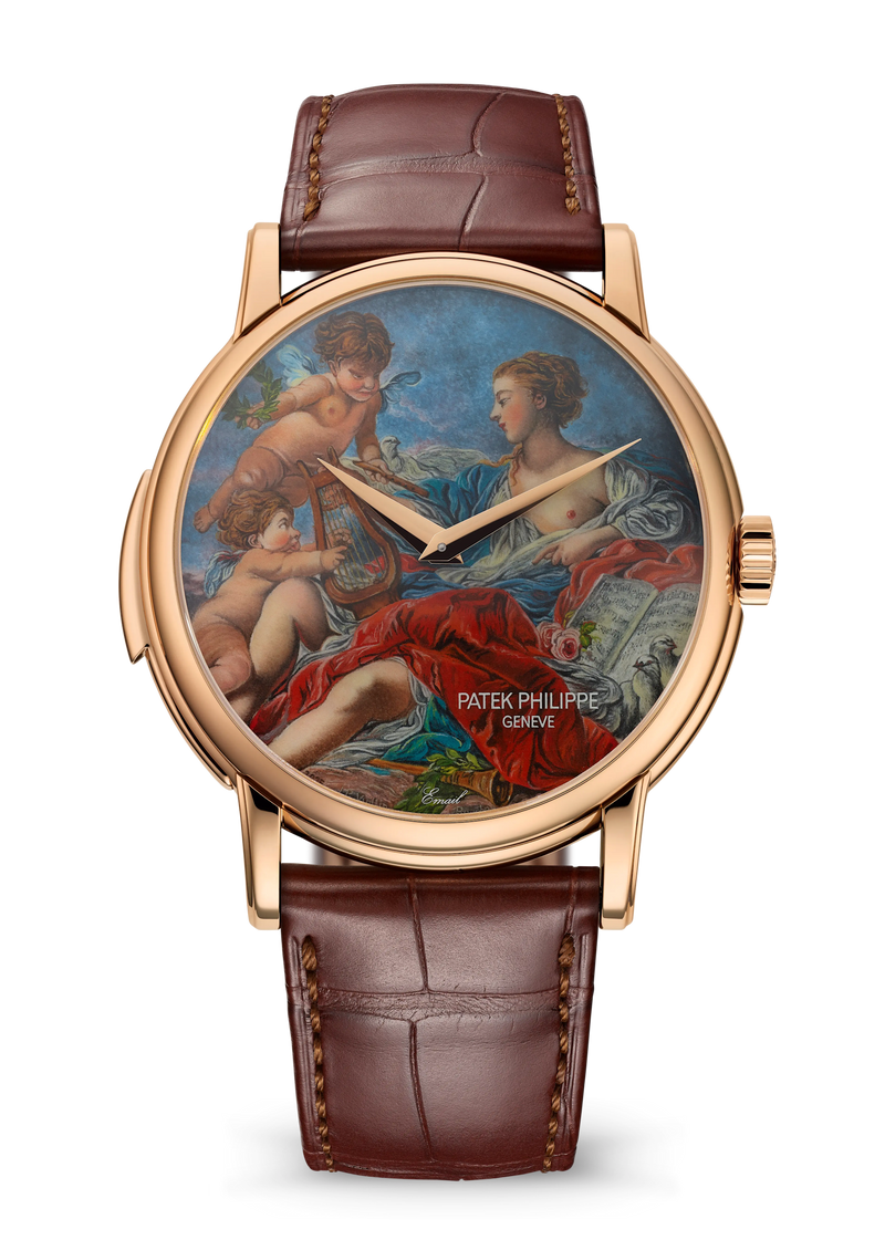 Patek Philippe Rare Handcrafts Calatrava Minute Repeater “Allegory of Music” - Rose Gold - Miniature-Painted Enamel Dial Ref. # 5278/50R-010