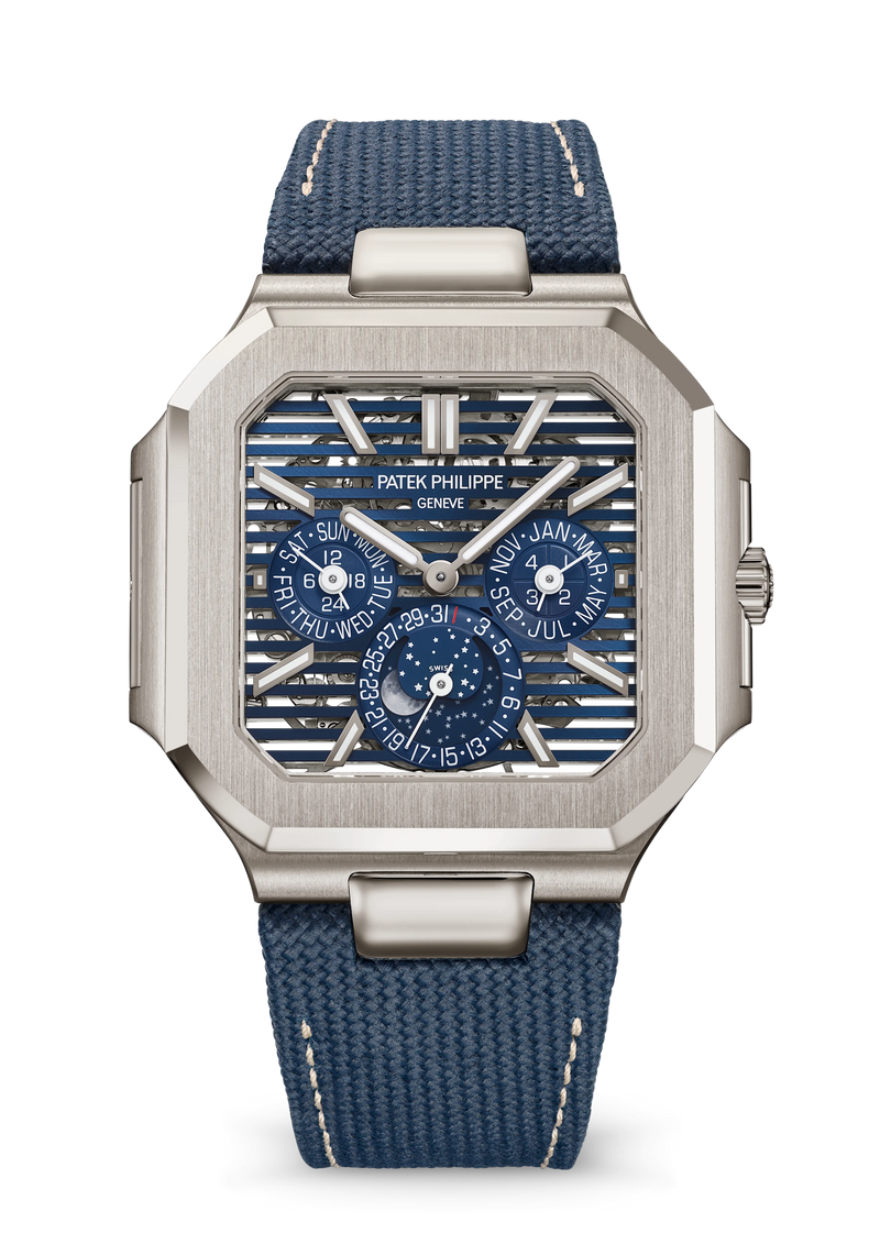 Patek Philippe Cubitus - Platinum - Blue Openworked Dial Ref. # 5840P-001