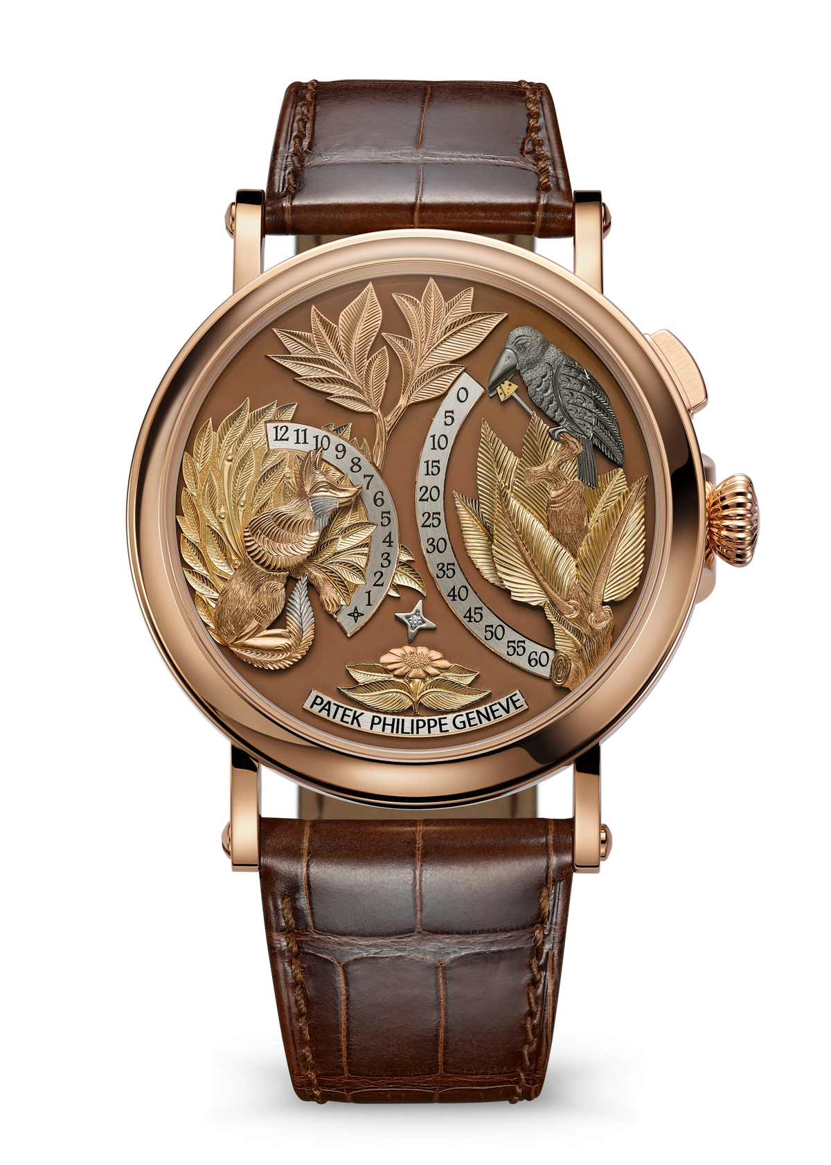 Patek Philippe Complications - Rose Gold - Hand-Engraved Brown Dial Ref. # 5249R-001