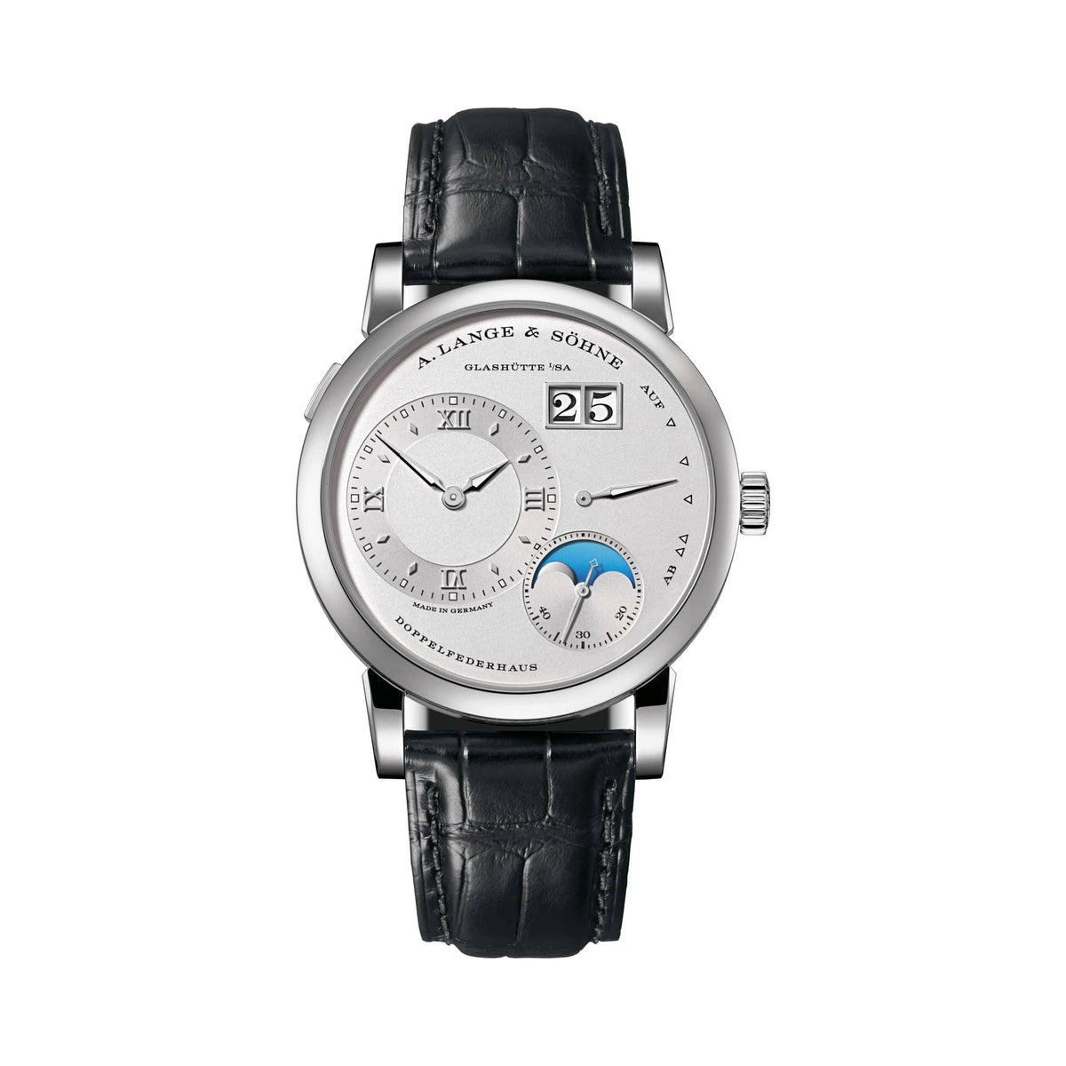 A. Lange & Söhne Lange 1 Moon Phase - Platinum - Red Dial Ref. # 192.025