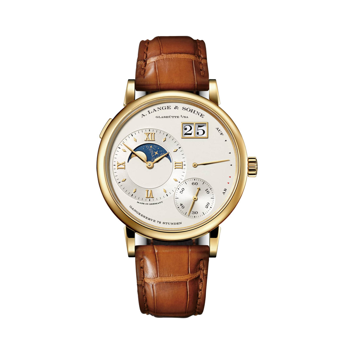 A. Lange & Söhne Grand Lange 1 Moon Phase - Yellow Gold - Silver Dial Ref. # 139.021