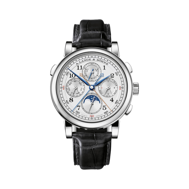 A. Lange & Söhne 1815 Rattrapante Perpetual Calendar - Platinum - Silver Dial Ref. # 421.025