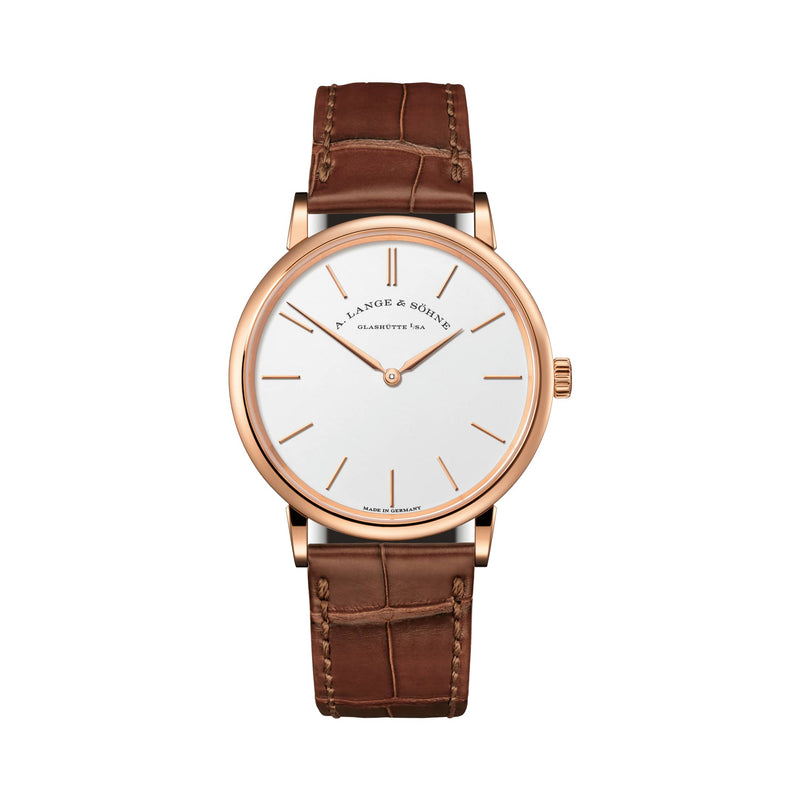 A. Lange & Söhne Saxonia Thin - Pink Gold - Silver Dial Ref. # 201.033