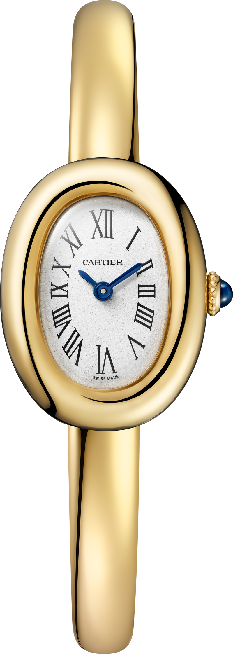 Cartier Baignoire Mini Model 18.5mm - Yellow Gold - Silver Dial Ref. # WGBA0078