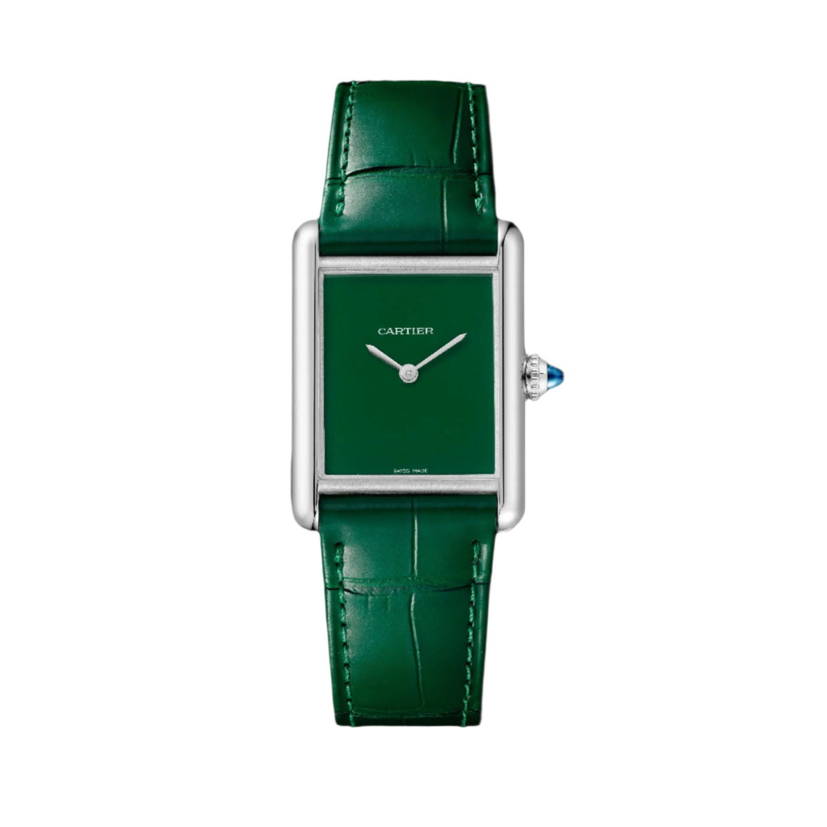 Cartier Tank Must de Cartier Large Model 25.5mm - Steel - Green Dial Ref. # WSTA0115