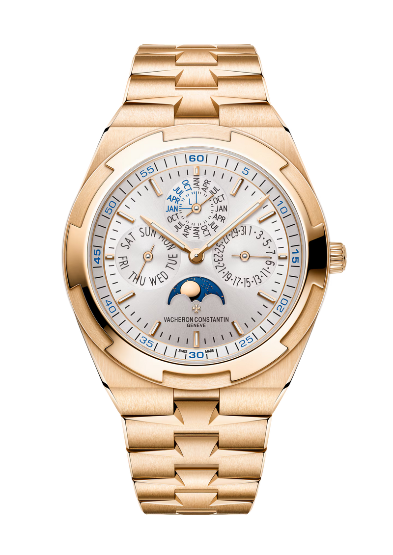 Vacheron Constantin Overseas Perpetual Calendar Ultra-Thin 41.5mm - Rose Gold - Silver Dial Ref. # 4300V/220R-B064