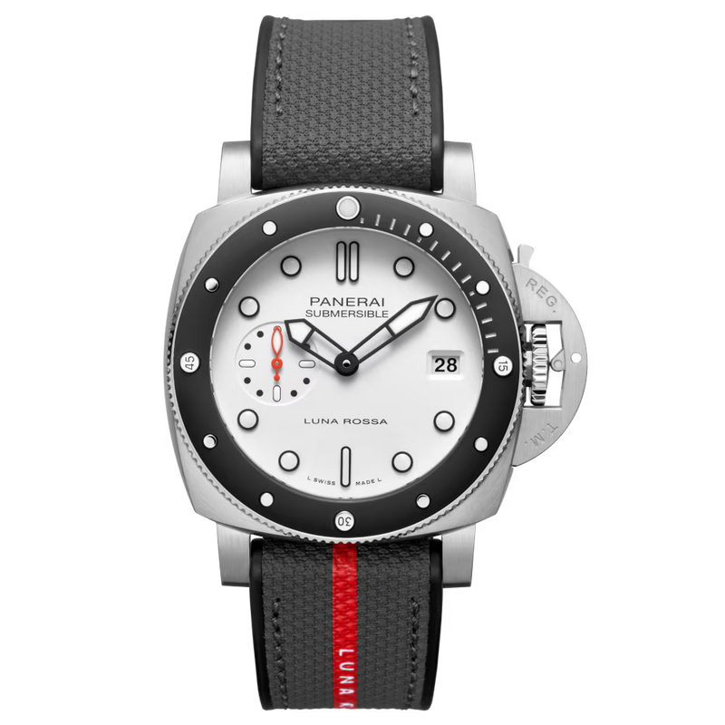 Panerai Submersible Luna Rossa 42mm - Steel - White Dial Ref. # PAM01579