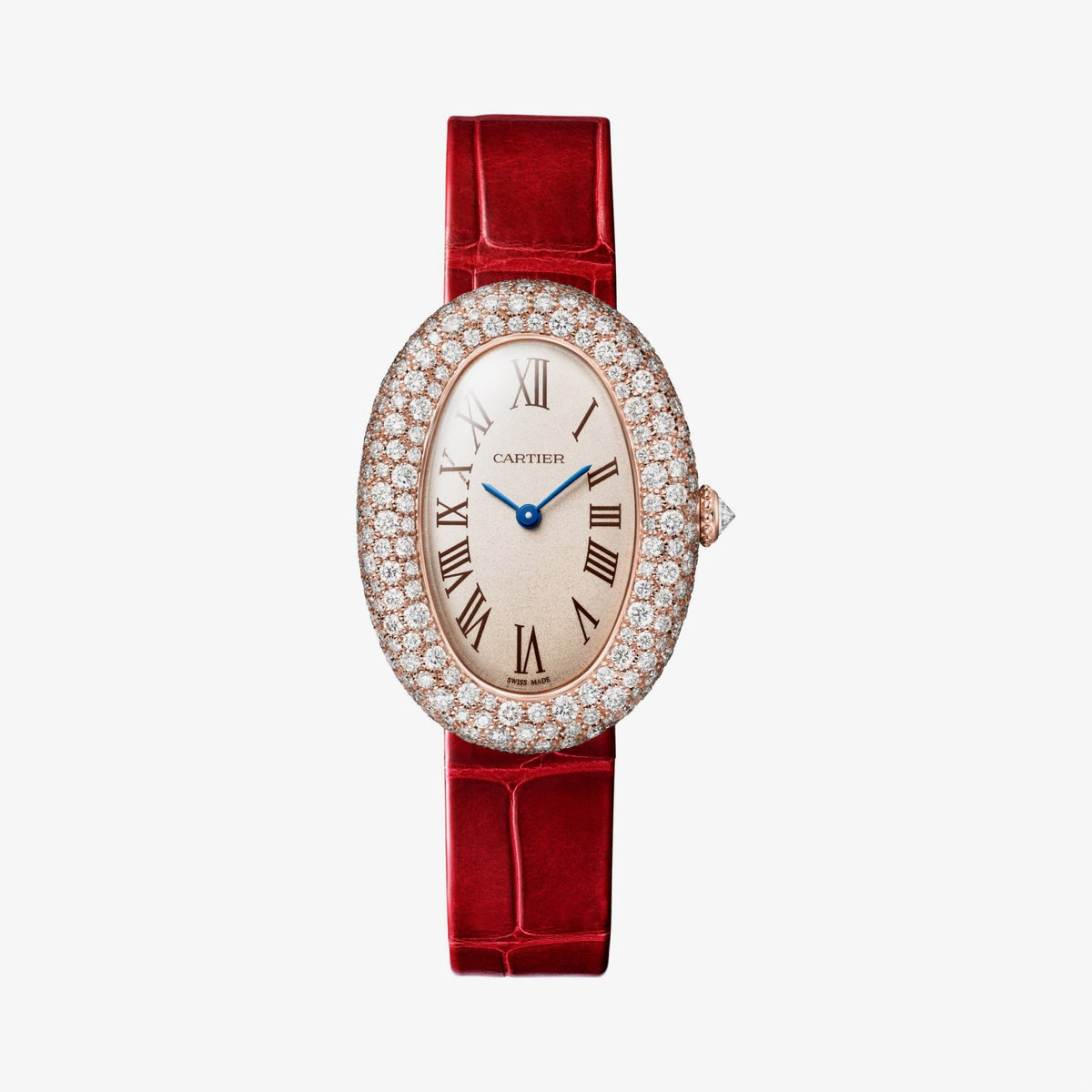 Cartier Baignoire Medium Model 26mm - Rose Gold - Silver Dial Ref. # WJBA0047