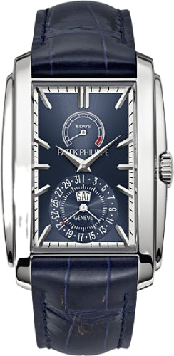 Patek Philippe Gondolo White Gold Blue Sunburst Index 8-Days Day-Date | 5200G-001