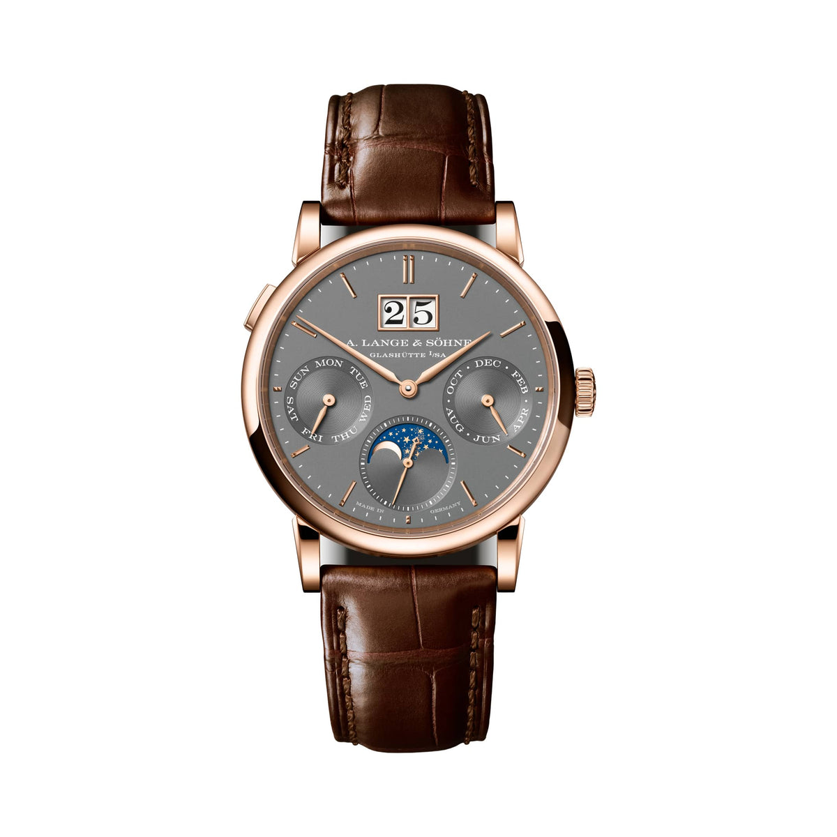 A. Lange & Söhne Saxonia Annual Calendar - Pink Gold - Grey Dial Ref. # 331.033
