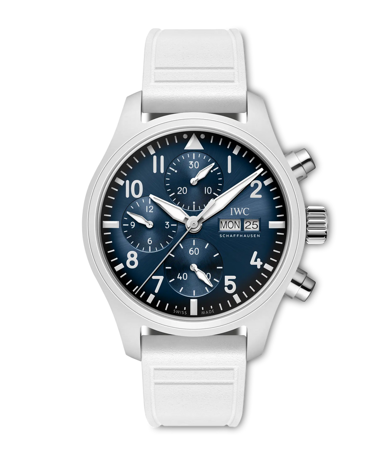 IWC Pilot's Watch Chronograph 41 Le Petit Prince 41mm - Ceramic - Blue Dial Ref. # IW389410