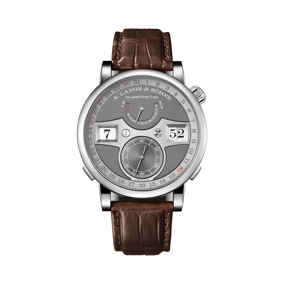 A. Lange & Söhne Zeitwerk Date - White Gold - Silver Dial Ref. # 148.038