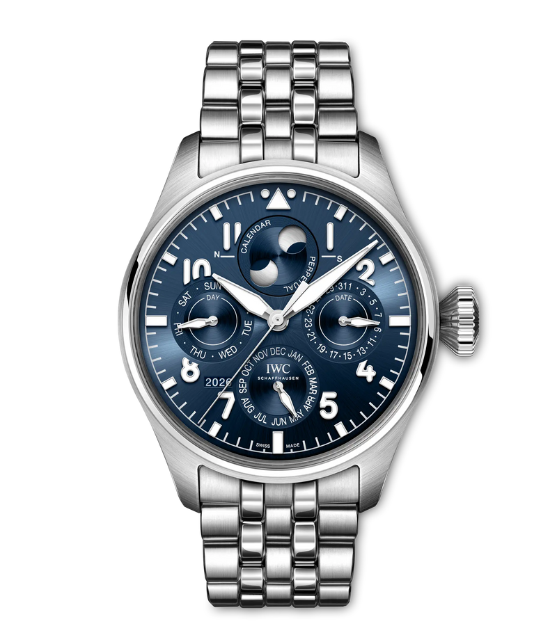IWC Big Pilot's Watch Perpetual Calendar ProSet Le Petit Prince 43mm - Steel - Blue Dial Ref. # IW329601