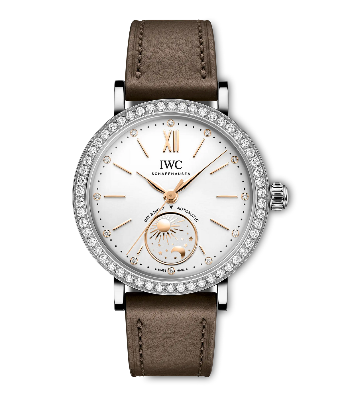 IWC Portofino Automatic Day & Night 34 34mm - Steel - Silver Dial Ref. # IW659803