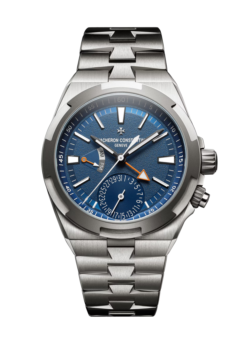 Vacheron Constantin Overseas Dual Time Cardinal Points East 41mm - Titanium - Blue Dial Ref. # 7930V/210T-H074
