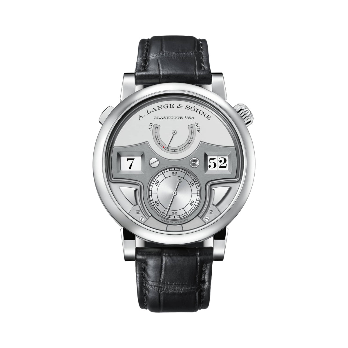 A. Lange & Söhne Zeitwerk Minute Repeater - Platinum - Red Dial Ref. # 147.025