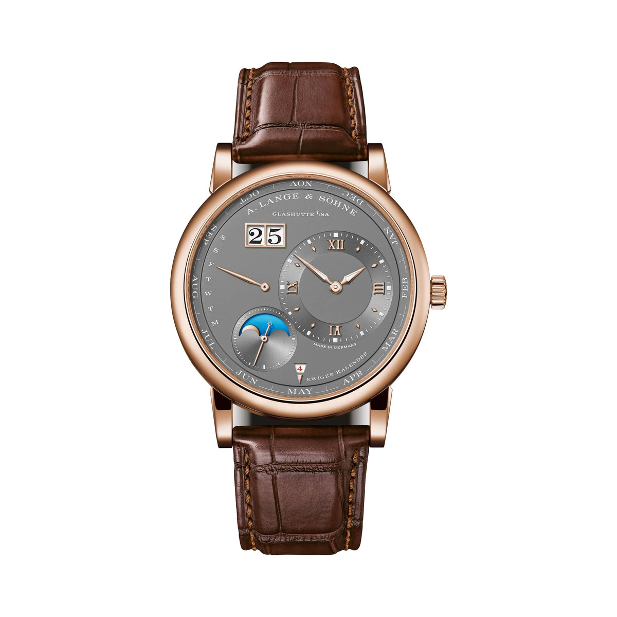 A. Lange & Söhne Lange 1 Perpetual Calendar - Pink Gold - Grey Dial Ref. # 345.033