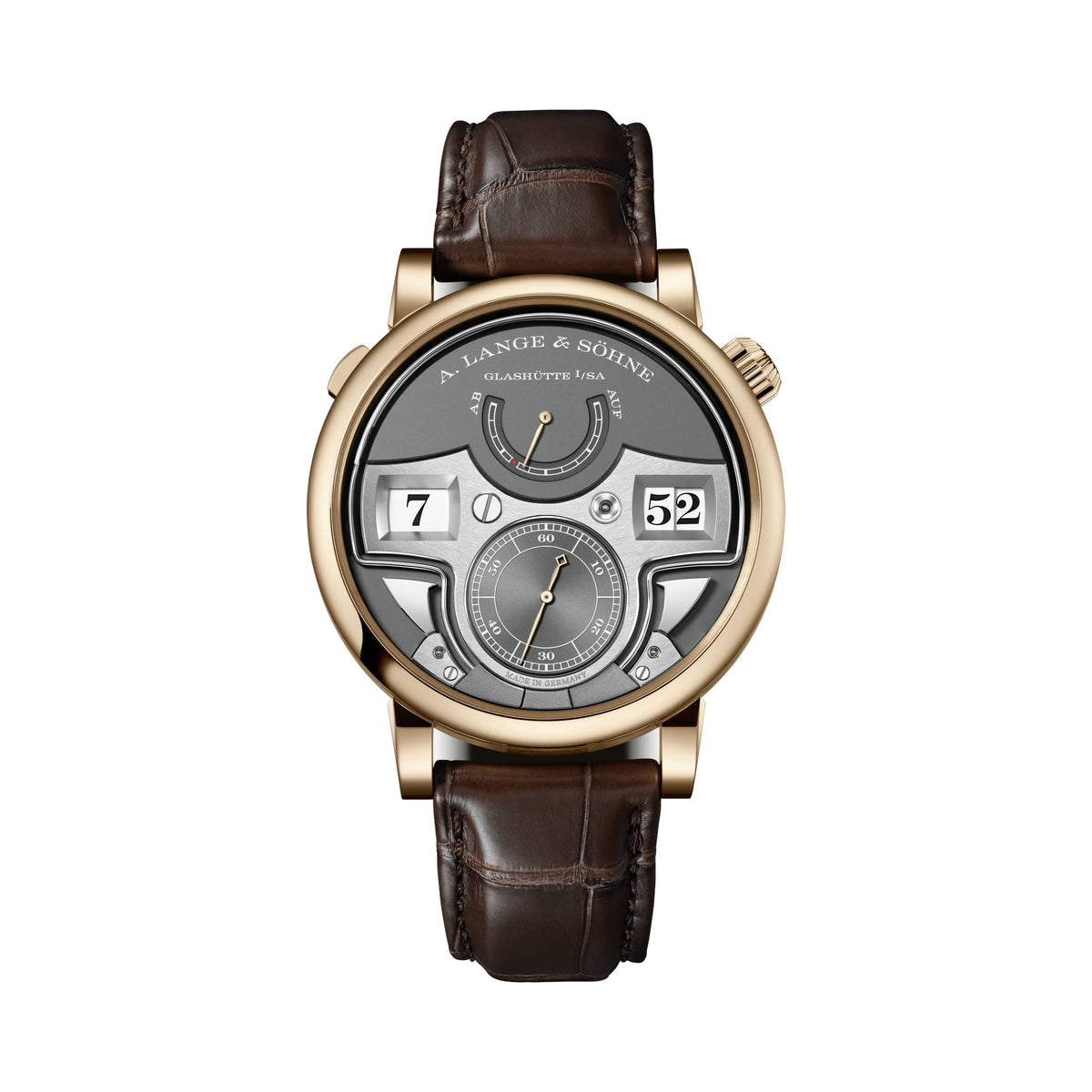 A. Lange & Söhne Zeitwerk Minute Repeater Honeygold - Honey Gold - Grey Dial Ref. # 147.050