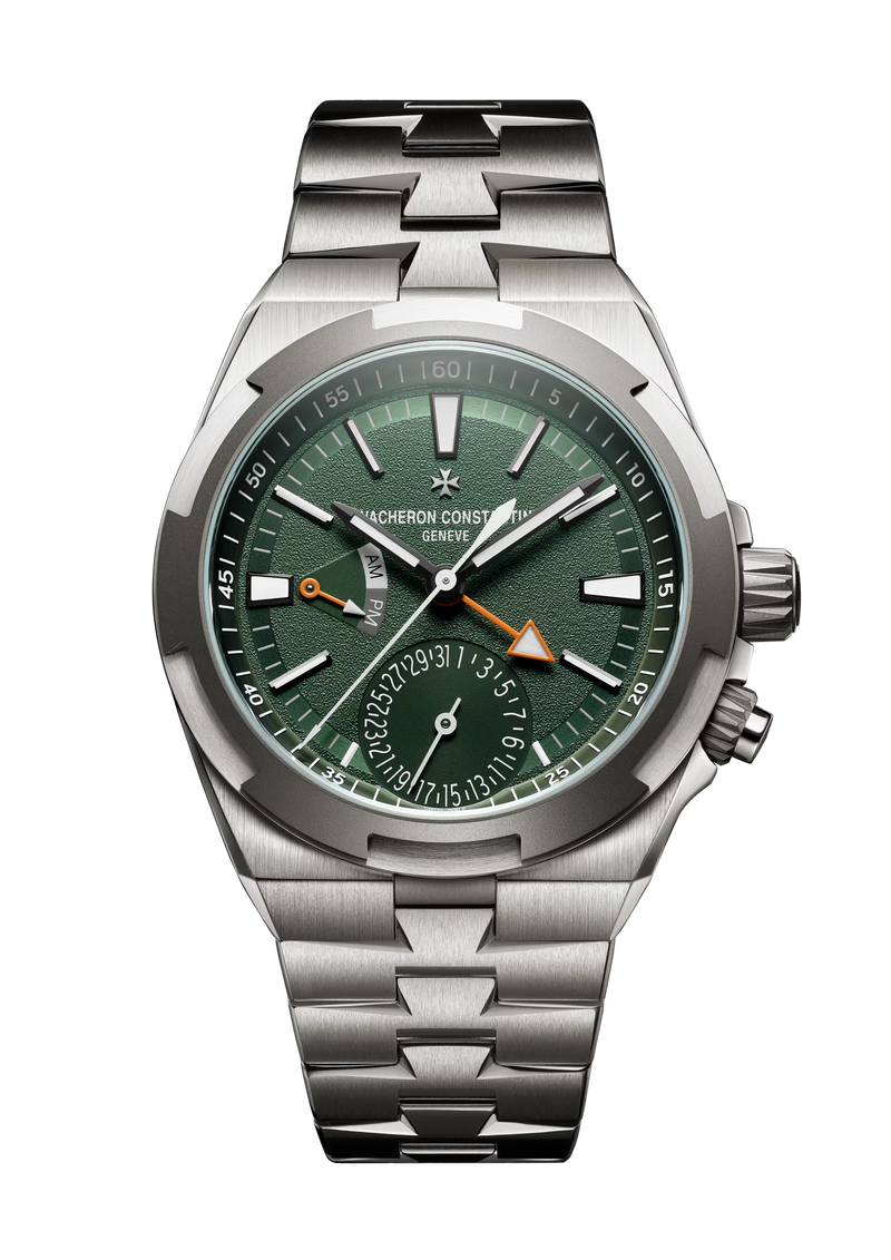 Vacheron Constantin Overseas Dual Time Cardinal Points West 41mm - Titanium - Green Jade Dial Ref. # 7930V/210T-H075