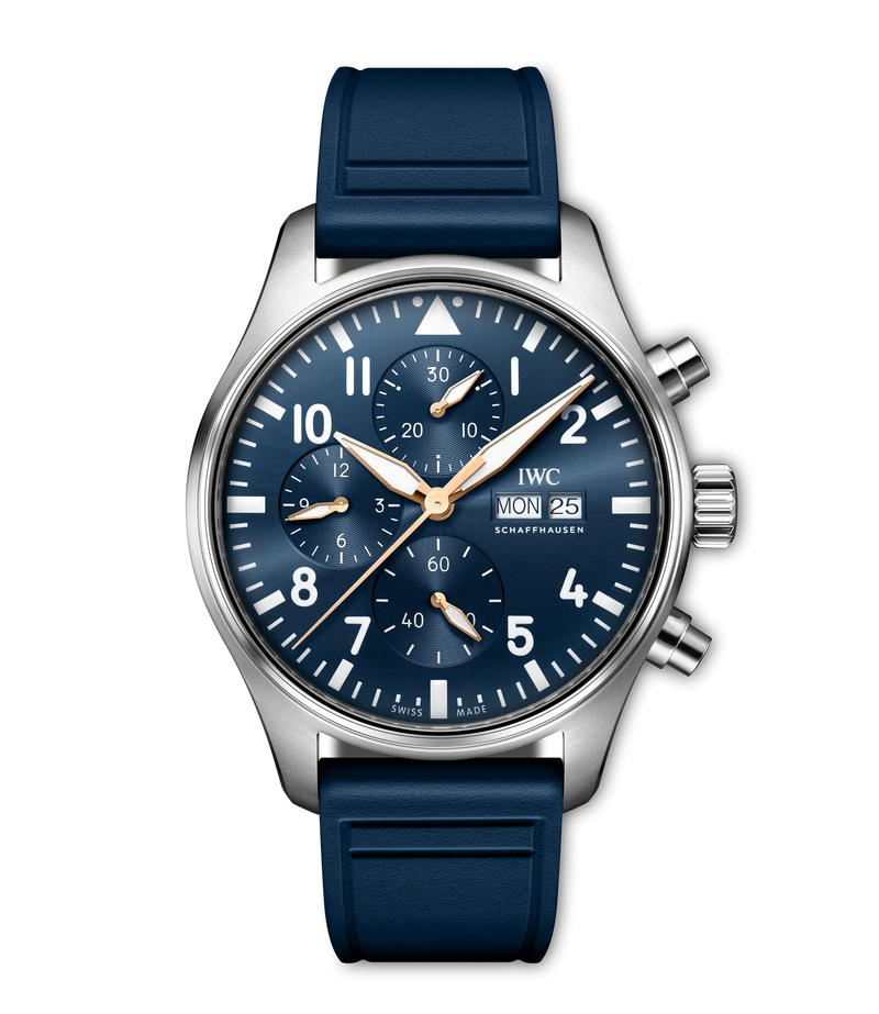 IWC Pilot's Watch Chronograph Le Petit Prince 43mm - Steel - Blue Dial Ref. # IW378011