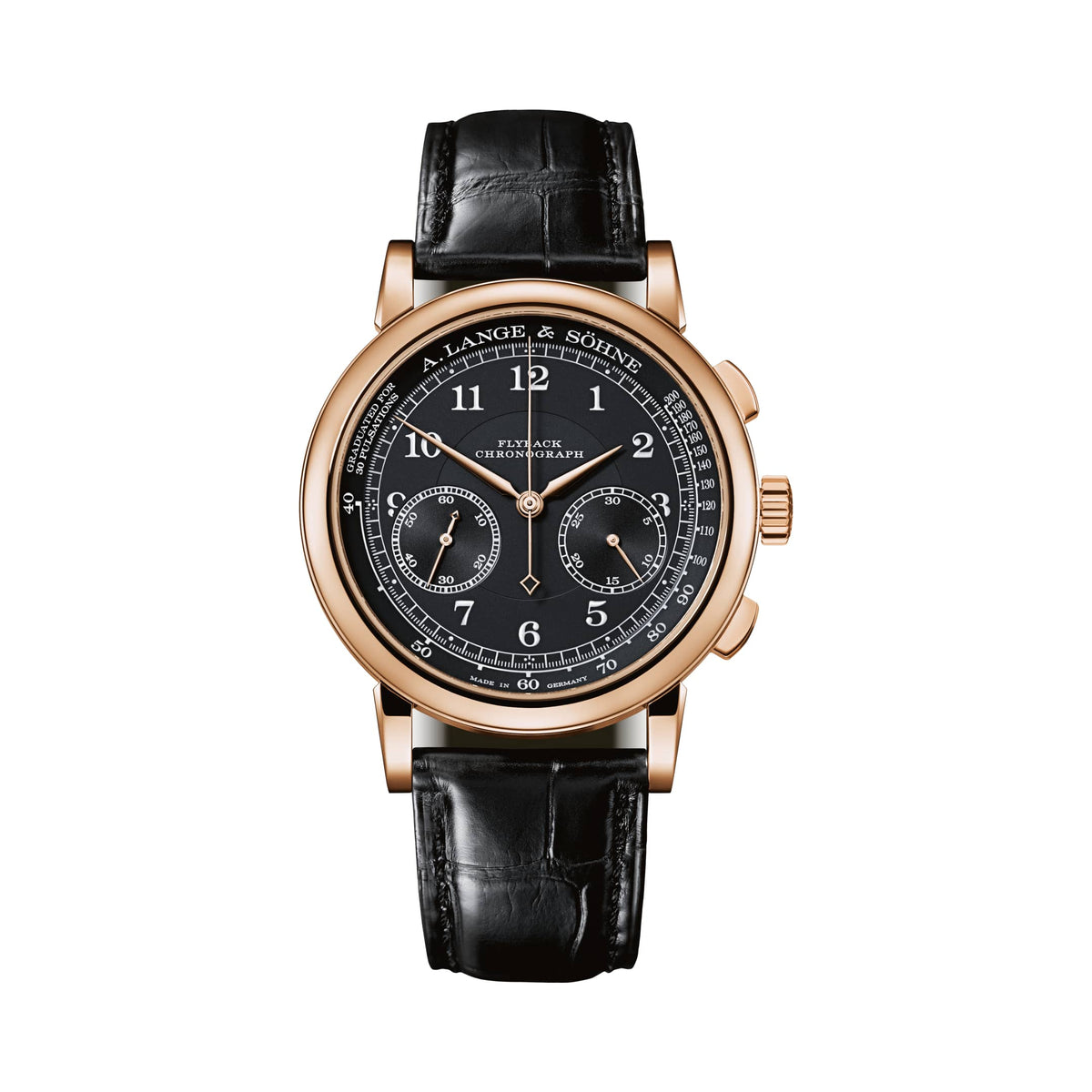 A. Lange & Söhne 1815 Chronograph - Pink Gold - Black Dial Ref. # 414.031