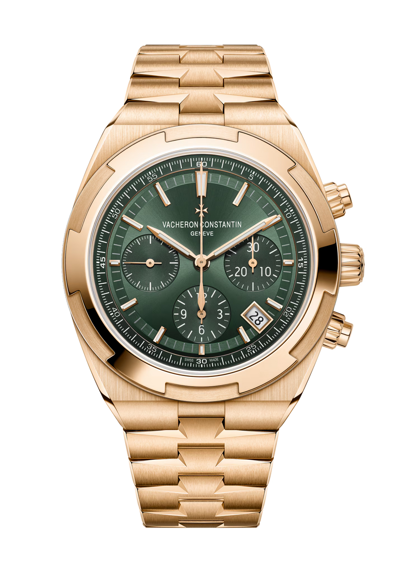 Vacheron Constantin Overseas Chronograph 42.5mm - Rose Gold - Olive Green Dial Ref. # 5520V/210R-B966