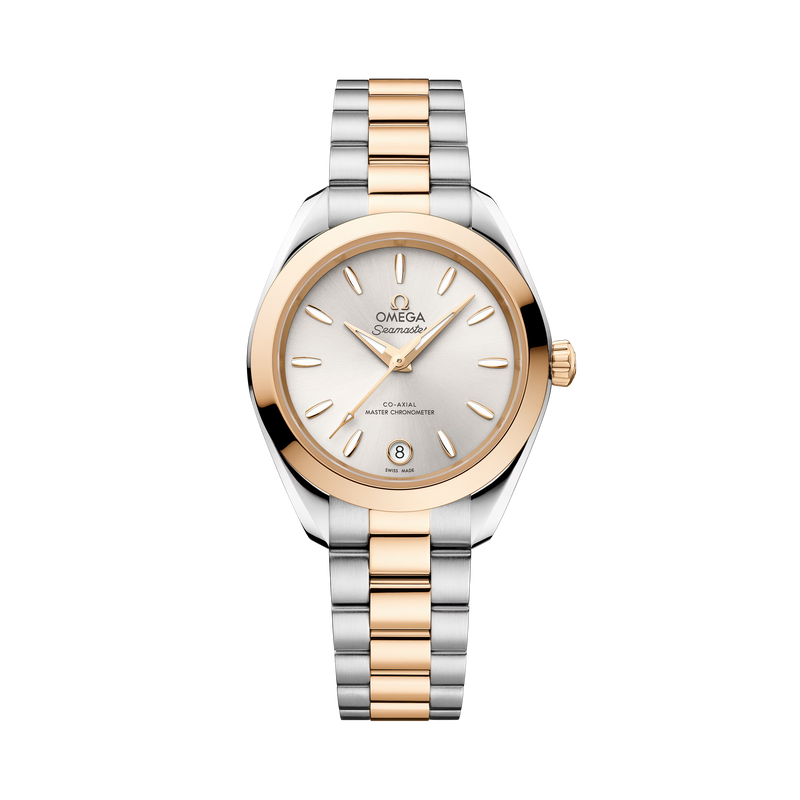 Omega Seamaster Aqua Terra 150M 30mm - Two-Tone Steel & 18K Yellow Gold - Silver Dial Ref. # 220.20.30.20.02.001