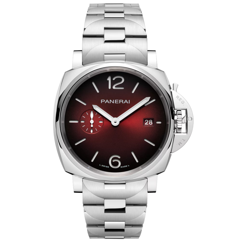 Panerai Luminor Due 42mm - Steel - Red Dial Ref. # PAM01539
