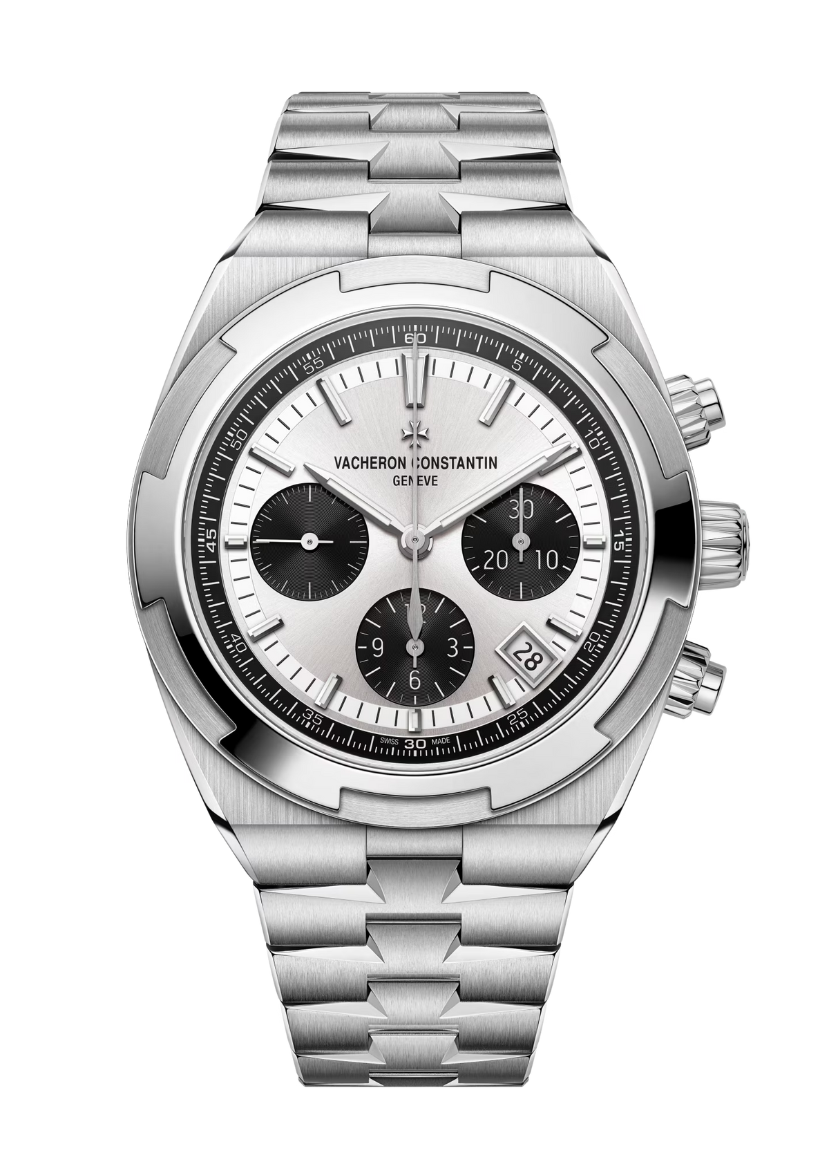 Vacheron Constantin Overseas Chronograph 42.5mm - Steel - Silvered Dial Ref. # 5520V/210A-B686
