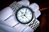 2024 OMEGA SPEEDMASTER MOONWATCH NEW WHITE DIAL 42MM WATCH 310.30.42.50.04.001