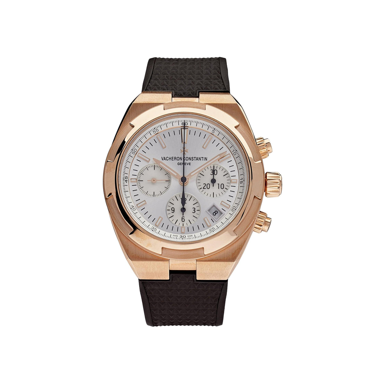 Vacheron Constantin Overseas Chronograph - Rose Gold - White Dial Ref. # 5500V/000R-B074