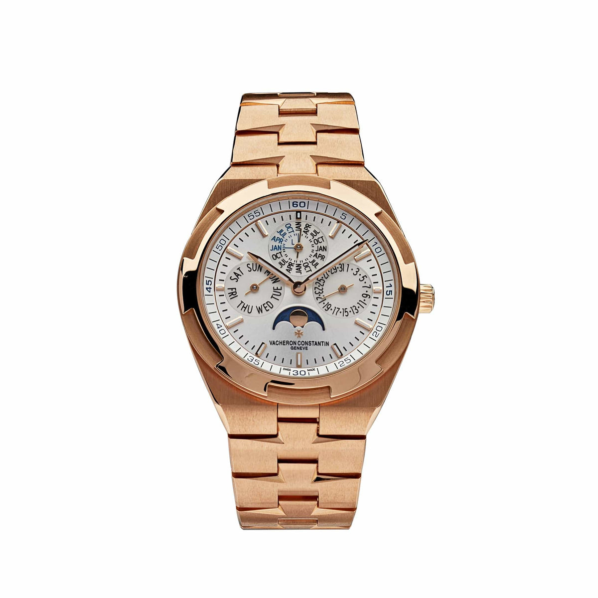 Vacheron Constantin Overseas Perpetual Calendar Ultra-Thin - Rose Gold - Silver Dial Ref. # 4300V/120R-B064
