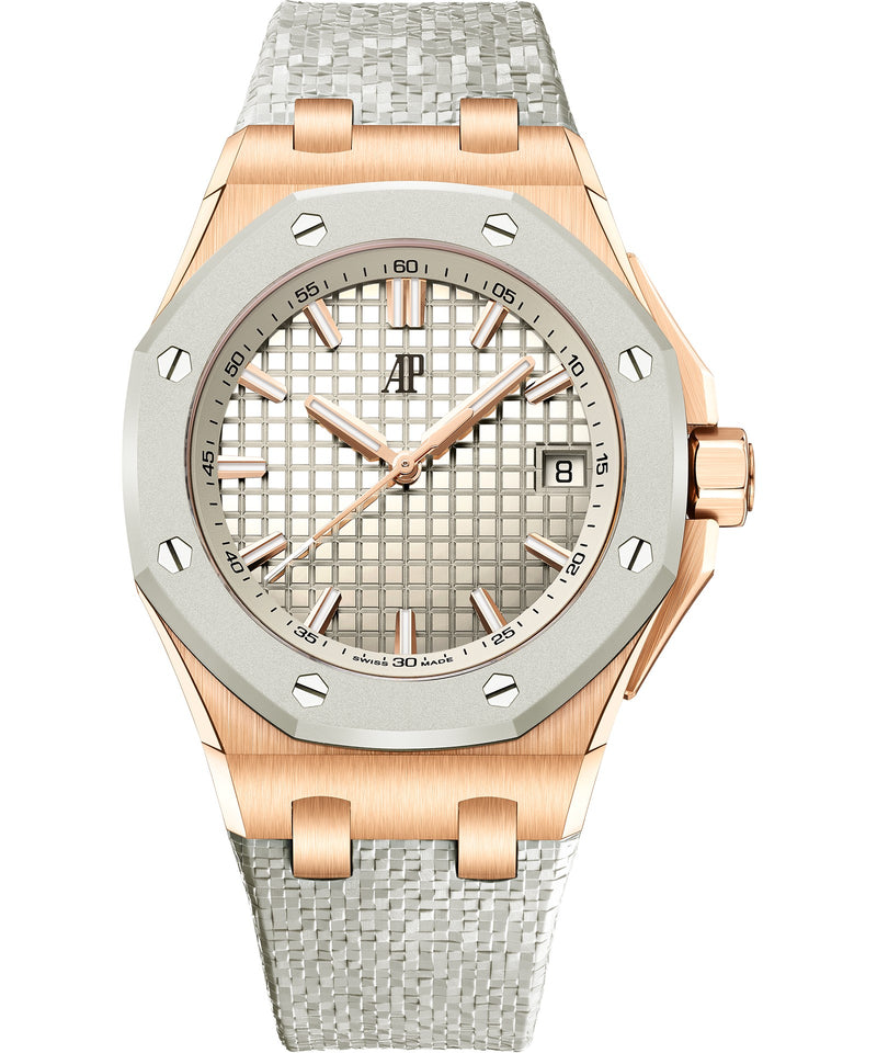 Audemars Piguet Royal Oak Offshore Selfwinding 37mm - Pink Gold - Pink Dial Ref. # 77605OK.OO.A101CA.01