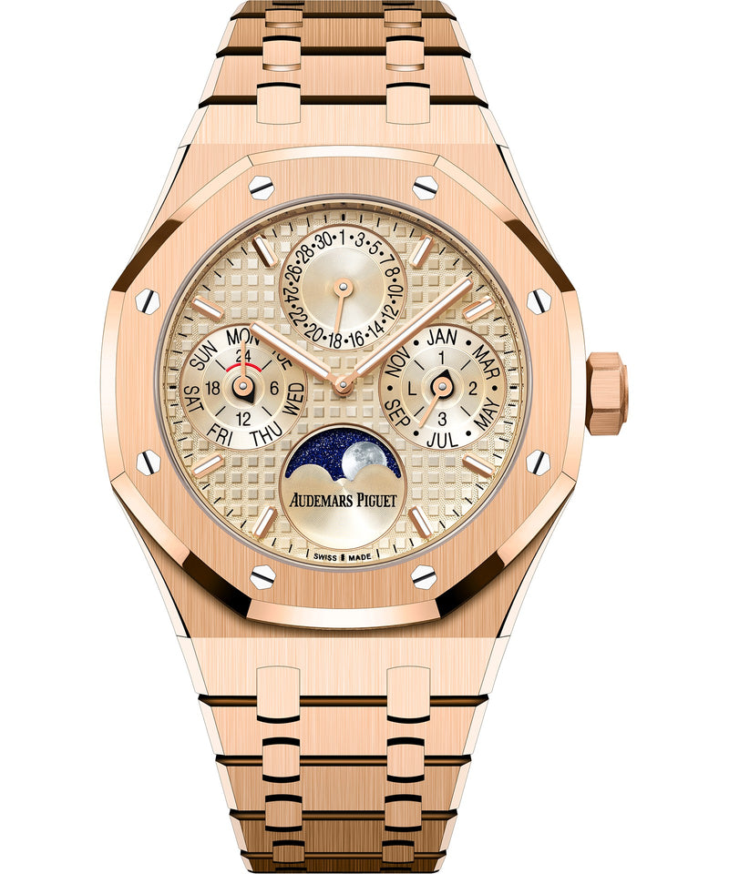 Audemars Piguet Royal Oak Perpetual Calendar 38mm - Pink Gold - Pink Dial Ref. # 26684OR.OO.1356OR.01