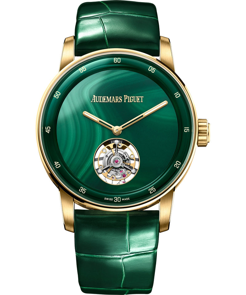 Audemars Piguet Code 11.59 Tourbillon 38mm - Yellow Gold - Green Dial Ref. # 26665BA.OO.D412CR.01