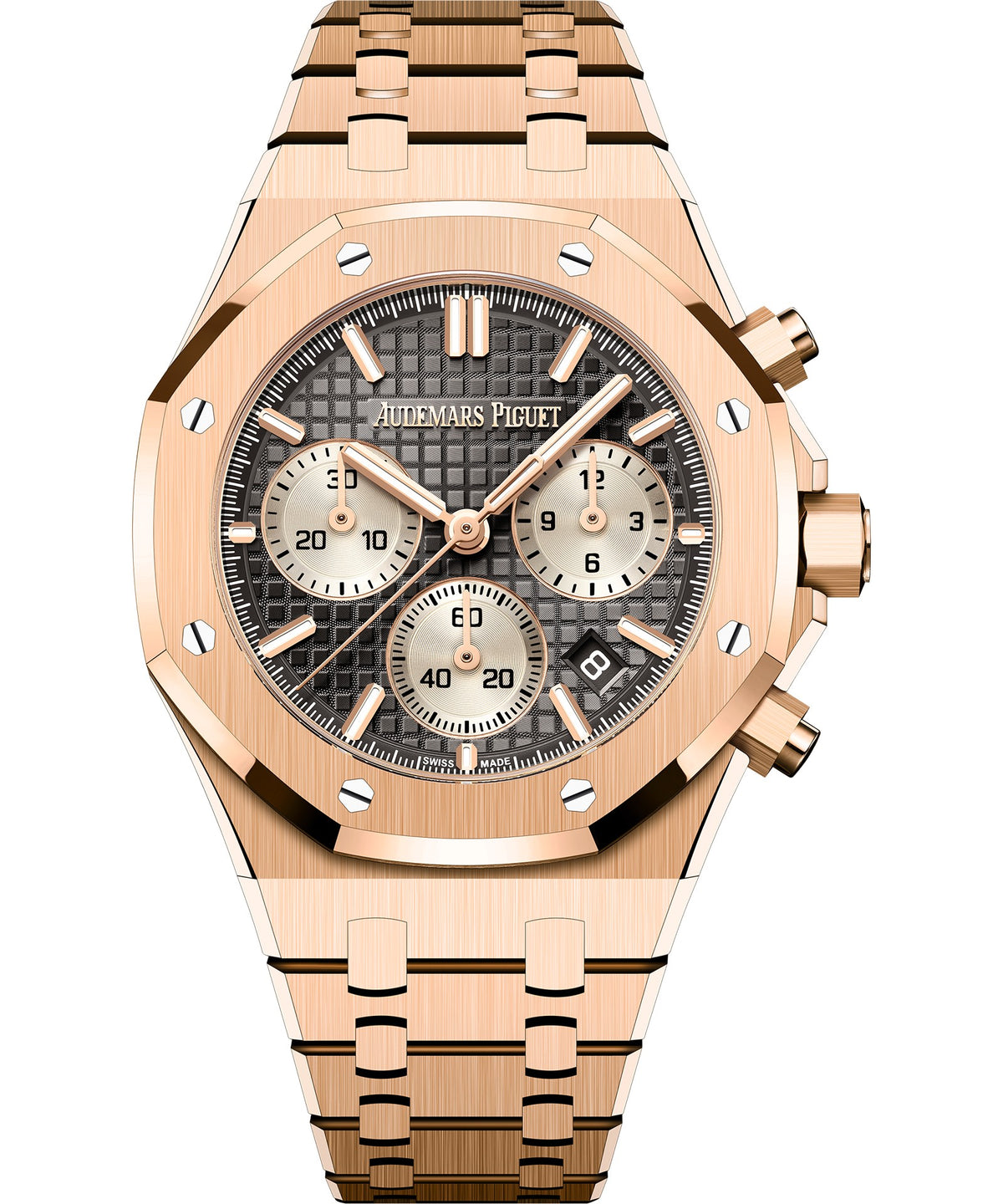 Audemars Piguet Royal Oak Chronograph 38mm - Pink Gold - Grey Dial Ref. # 26450OR.OO.1356OR.01-B