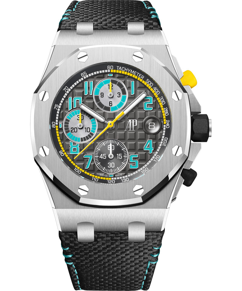 Audemars Piguet Royal Oak Offshore Flyback Chronograph 42mm - Titanium - Blue Dial Ref. # 26238TI.OO.A001VE.01