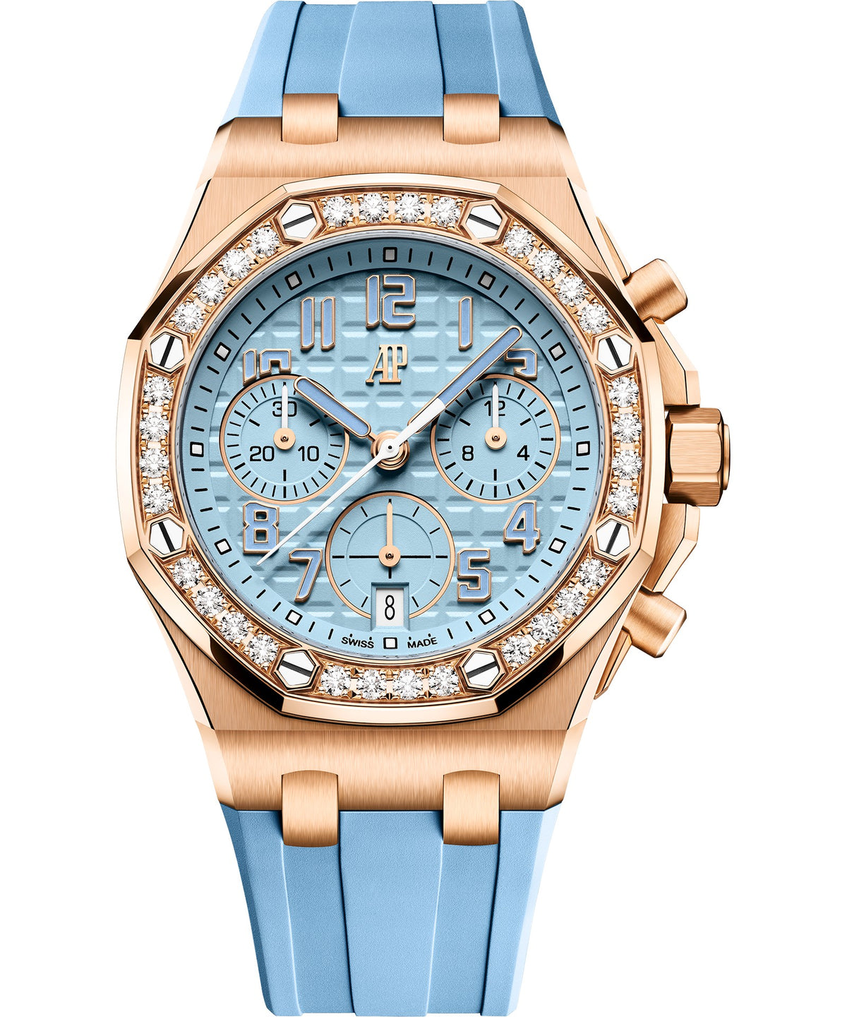 Audemars Piguet Royal Oak Offshore Chronograph 37mm - Pink Gold - Light Blue Dial Ref. # 26430OR.ZZ.A352CA.01-B