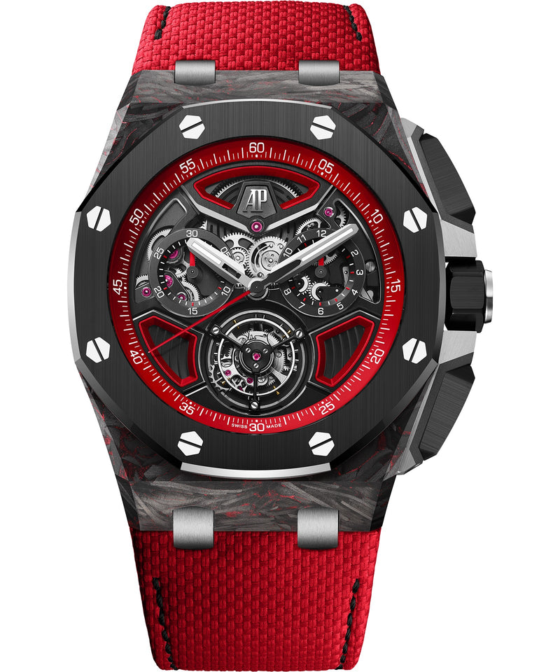 Audemars Piguet Royal Oak Offshore Tourbillon Flyback Chronograph 43mm - Forged Carbon - Black Dial Ref. # 26622FO.OO.D700VE.01