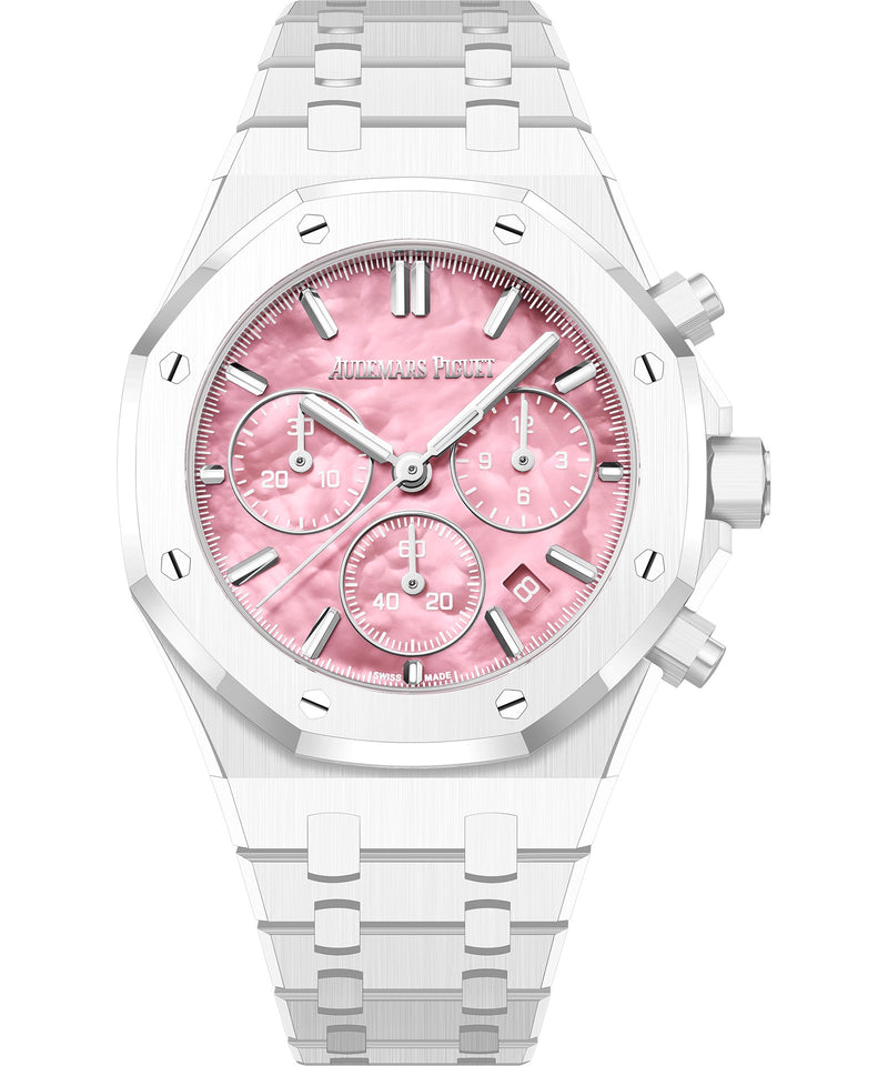 Audemars Piguet Royal Oak Chronograph 38mm - Ceramic - White Dial Ref. # 26450CB.OO.1356CB.02